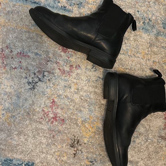 Womens Vagabond Amina Elastic Leather Festival Casual Chelsea boots in black - Picture 5 of 6